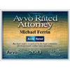 2013 AVVO Attorney award